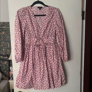 J Crew Floral Pink Dress